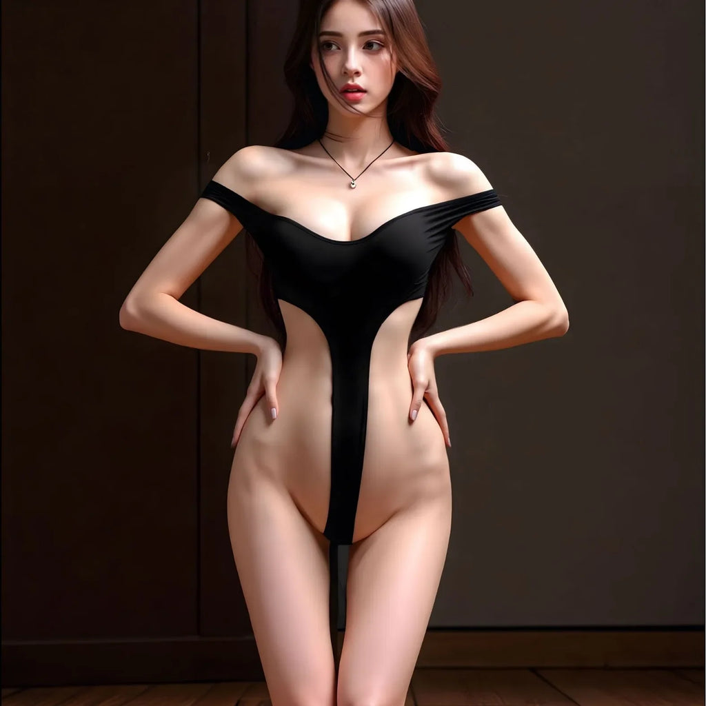 Body sexy à fente latérale