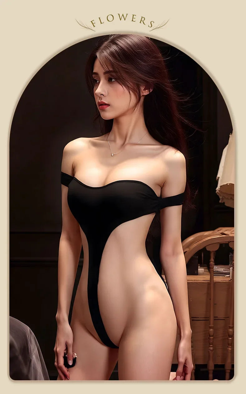 Body sexy à fente latérale